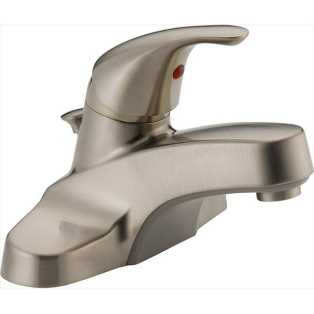 Robinet de Salle de Bain à Poignée Unique Classique avec Poignée en Nickel Brossé