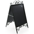 thumbnail image 1 of A-Frame Sidewalk Sign, Sandwich Board, 22" x 28", Magnetic Lens (Black Steel) (OLDSN2228), 1 of 1