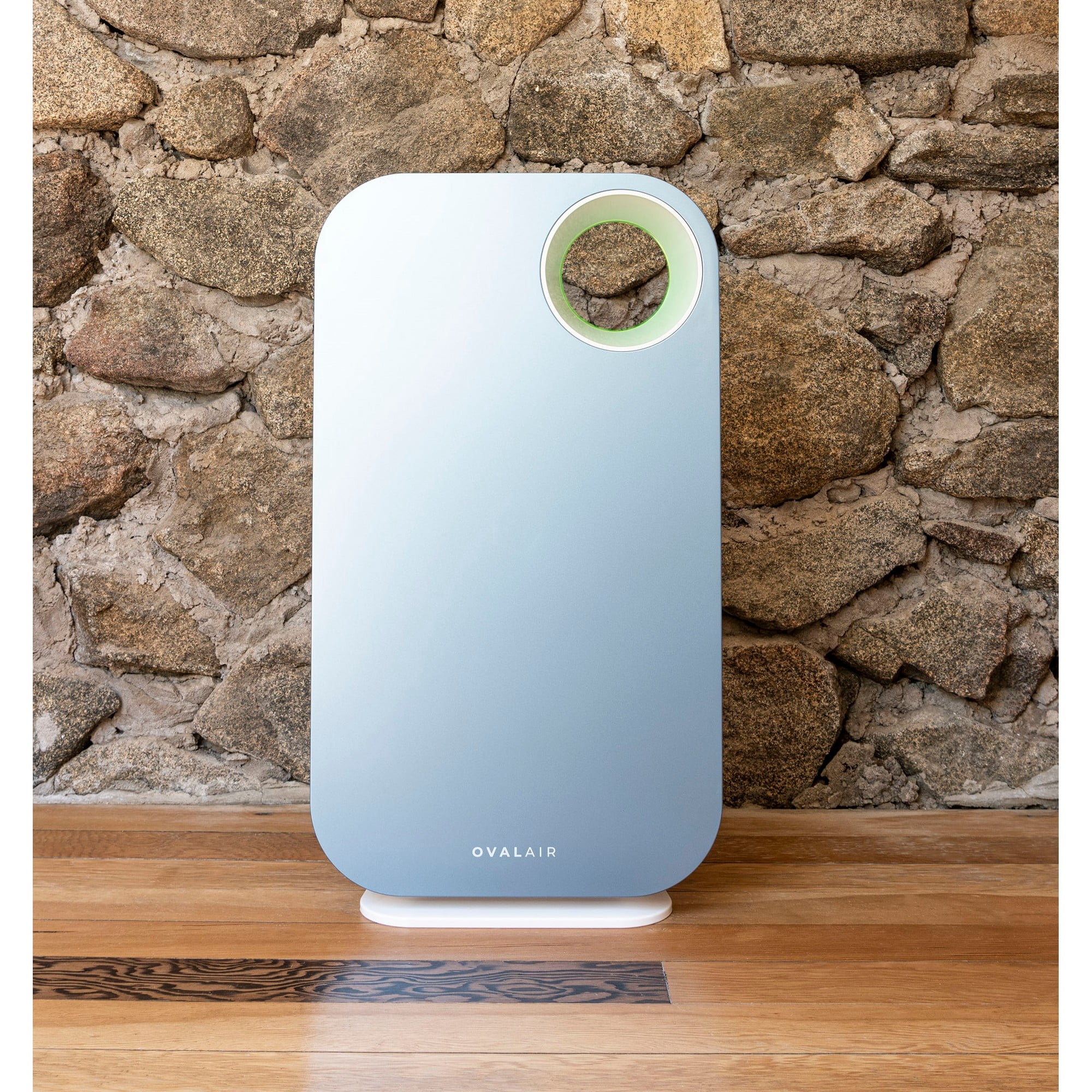 OVAL AIR 3-Stage H13 True HEPA 5-in-1 Air Purifier for Rooms up to 600 sq. ft. reduces Allergies, Asthma, Pets, Odor, Smoke, Crescent Beach Blue, AIR1000F