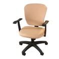 thumbnail image 1 of Cateissary Cubierta suave y cómoda de la silla de la oficina del estiramiento de la experiencia del asiento de la cubierta de la silla del Decoración del hogar bronceado suave, 1 of 6