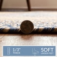 thumbnail image 4 of Super Area Rugs Braided Rug Round 10ft Farmhouse Kitchen Rug - Ridgewood Braided Rug for Living Room - Reversible - Indoor/Outdoor - Made in USA - Blue/Beige, 10' Round, 4 of 18