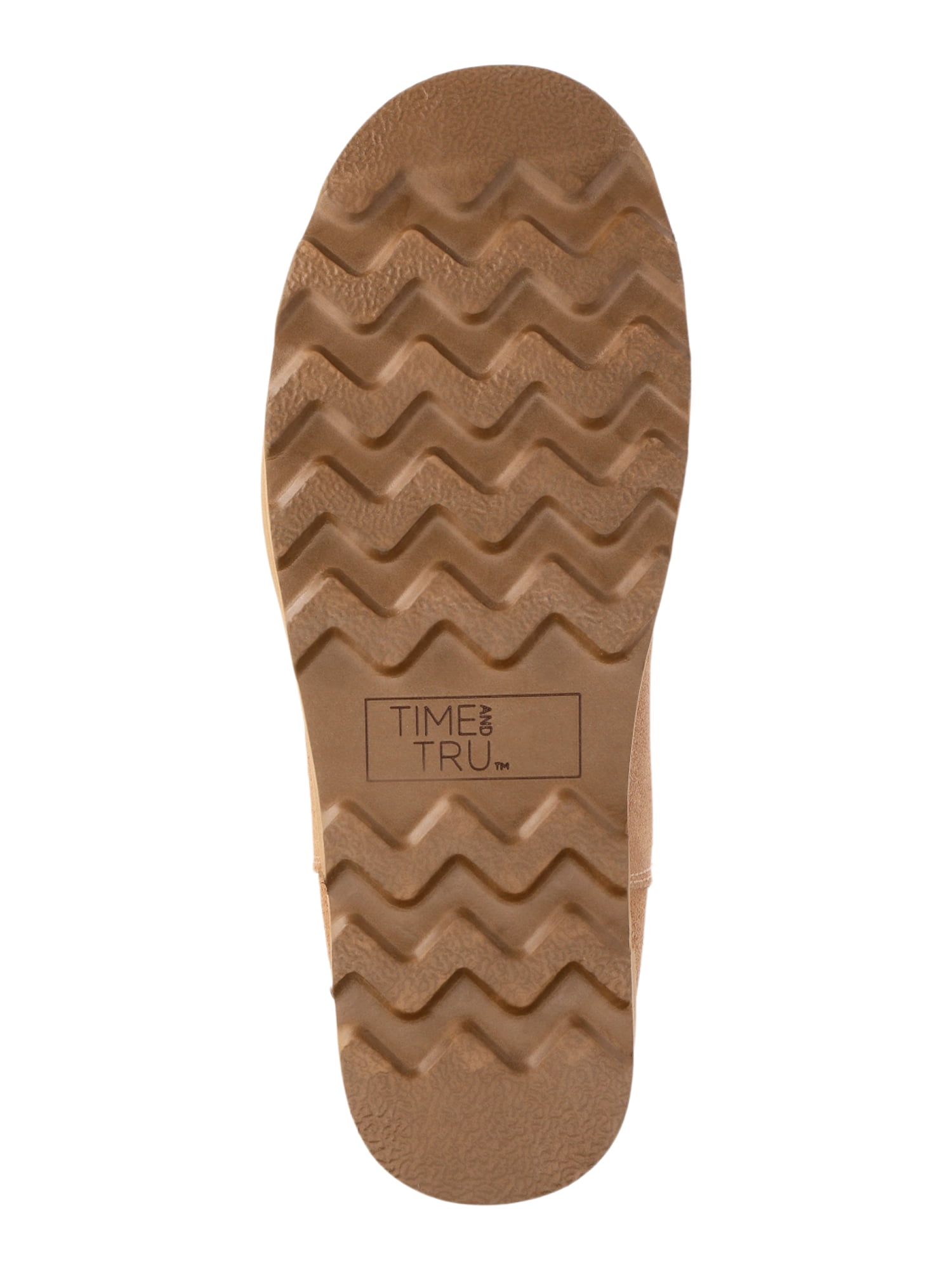 Time and Tru Women's Genuine Suede Cozy Boots, Sizes 6-11