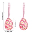 thumbnail image 3 of Easter Wrapped Foam Egg Ornaments Floral Plaid Egg Decorations Personalized Party And Holiday Decor Hanging Accents, 3 of 6