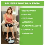 AccuRelief Ultimate Foot Massager with Remote for Body Pain, Electrodes Pads for Tens Unit, Blue