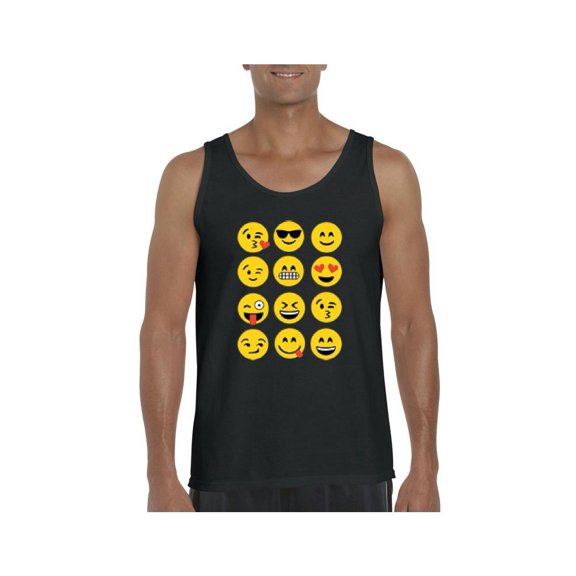 MmF - Men's Tank Top for Men, up to Men Size 3XL - Emoji Group