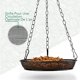 thumbnail image 4 of CHAO Wildlife Friend Comedero para pájaros colgante - Comedero para pájaros al aire libre - Diámetro: 18 cm - Columna de alimentación para pájaros colgante de metal para comida para pájaros., 4 of 5