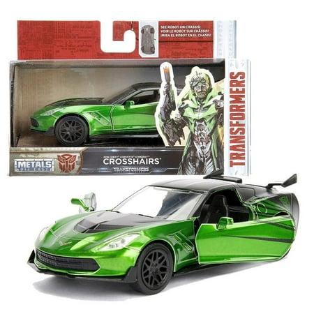 Corvette Earring - Jada Toys Transformers The Last Knight Crosshairs 1:32 Scale Die-Cast Metal Car - (2016 Chevy Corvette Stingray)