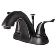 thumbnail image 2 of Builders Shoppe  Contemporary Brass 2-handle Centerset Lavatory Faucet with Pop-up Drain Nickel Finish, 2 of 4