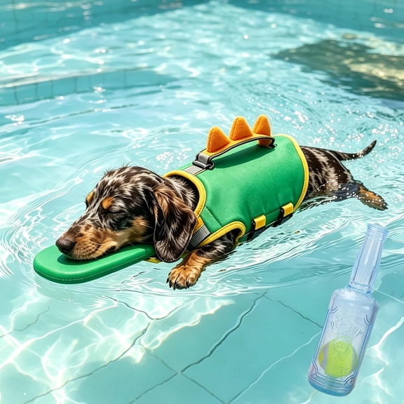 HBMYN Dog Life Jacket,High Buoyancy Dog Swim Vest with Chin Rest&Handle(S)Secure Neck Support,Quick Rescue Access,Custom Fit Adjustment,Reflective Safety,Better Swim Control,Secure Strap System