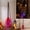 764#Red, variant on LED Light Up Witch Broom, Colorful Halloween Broomstick with 3-Section Detachable Design for Haunted House, Porch, Party Props, Costumes and Holiday Decor