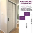 thumbnail image 4 of ADA CENTRAL SIGNS - 6" X4" Closet Sign - ADA Compliant Tactile Graphics Grade 2 Braille Text Wall Sign| Walk-in, Reach-in, Wardrobe, Linen, Pantry, Utility Closet Sign for Offices, and Apartments, 4 of 7