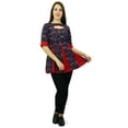 thumbnail image 2 of Phagun Women Alphabet Print Kurta 3/4 Sleeve Top Short Kurti Cotton Clothing, 2 of 8