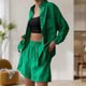 thumbnail image 4 of Conjunto de pantalón corto de 2 piezas para mujer cuello en V camiseta informal de gran tamaño pantalones cortos traje de vacaciones FLhrweasw Nuevo, 4 of 7