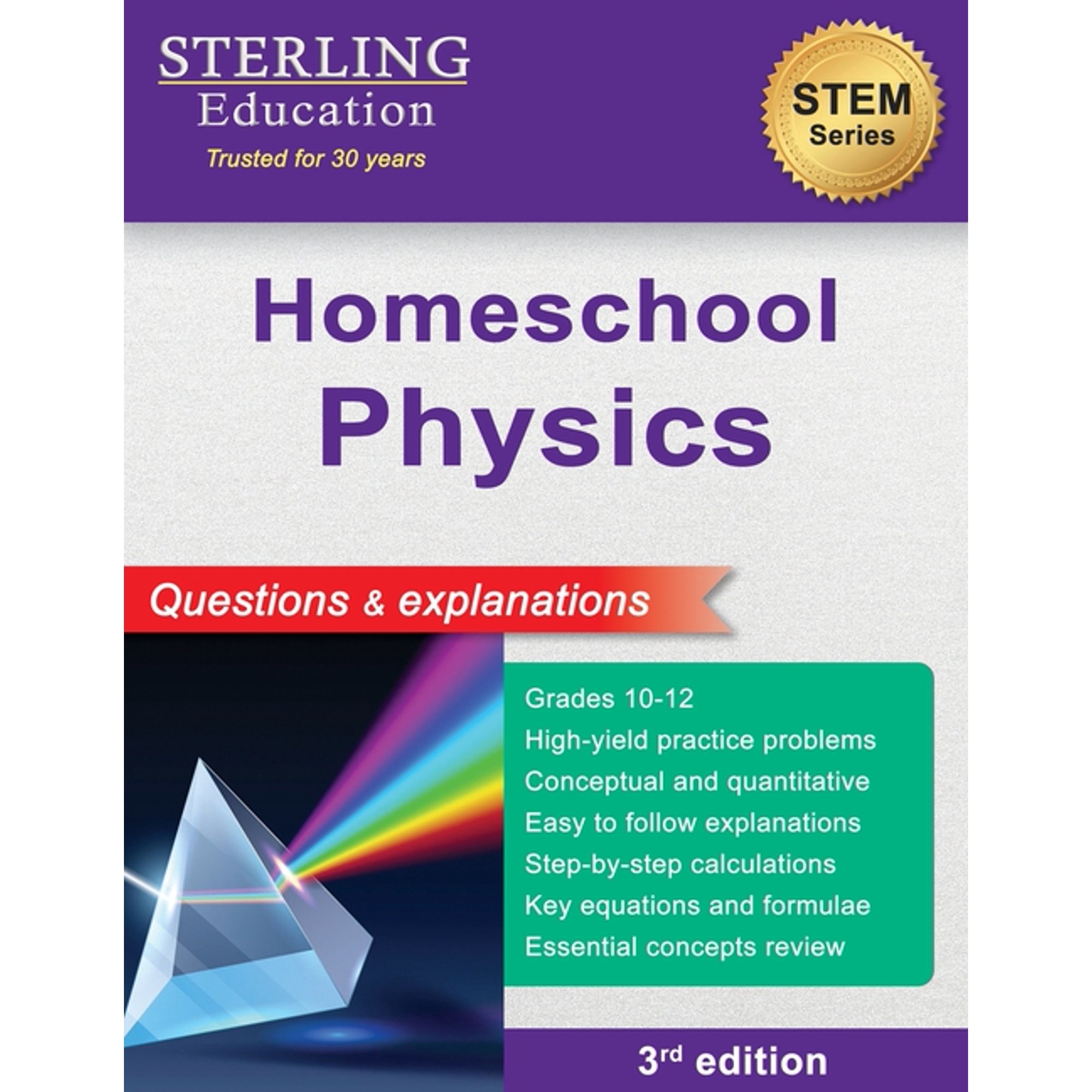 Homeschool Books: Stem & Social Sciences Homeschooling Physics: Questions & Explanations, (Paperback)