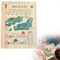 thumbnail image 1 of A Dice Board Game Wood Tabletop Board Game Fun Challenging Dice Board Game Portable Tray With Putting Green For Friends And Kids For Home Travel Camping, 1 of 8