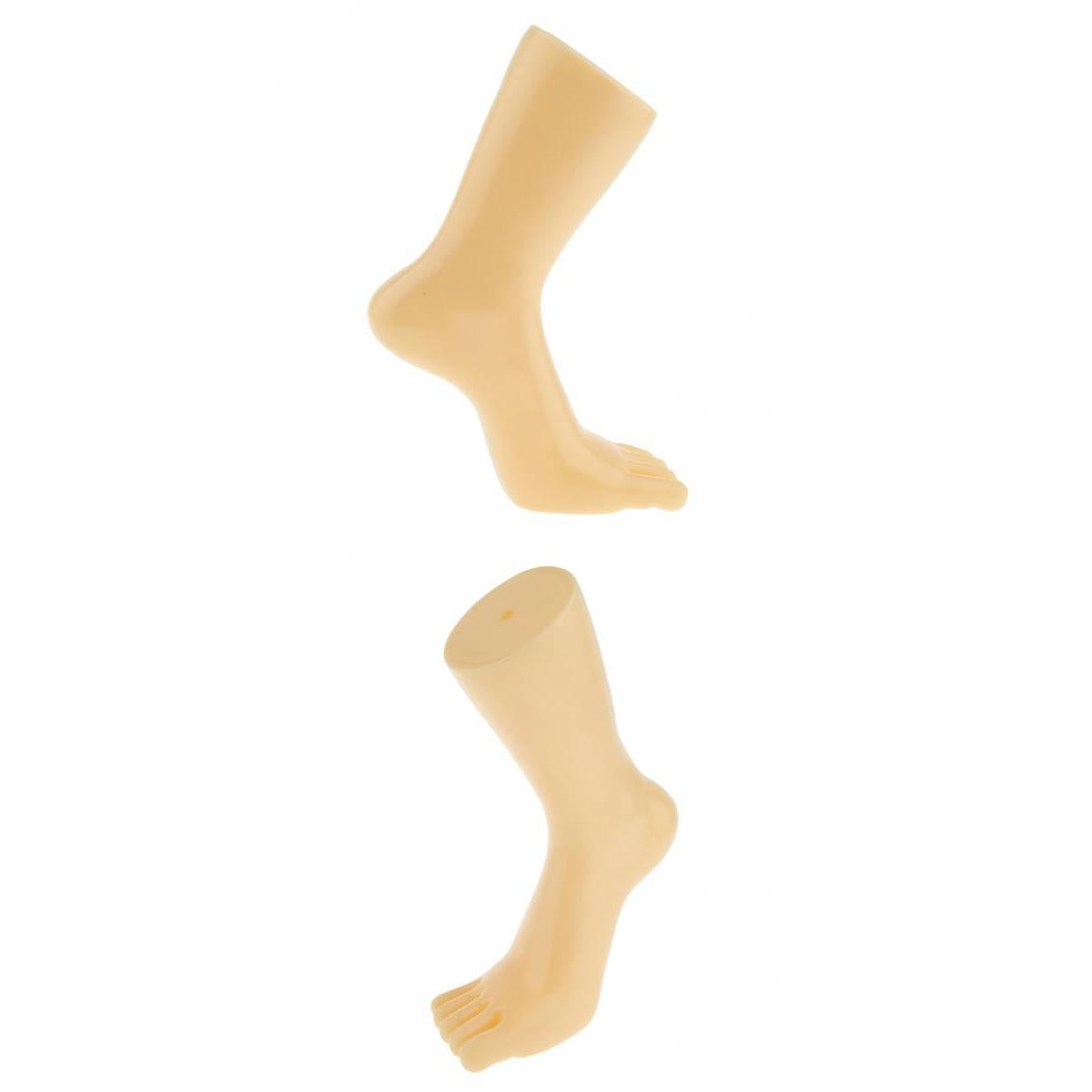 1 Pair Foot Model Mannequin Feet Left Right for Display Skin Color