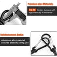 thumbnail image 5 of Black Bungee Cords with Hooks, 18 Inch, 1/3 Inch Thick Heavy Duty Carabiner Straps for Camping, Tarps, Bike Rack, Tent, Luggage Rack, Cargo, RV (6 Pack), 5 of 7