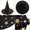 thumbnail image 3 of KAWELL Halloween Witch Hat Halloween Cosplay Costumes Accessories Foldable Witch Hat, 3 of 4