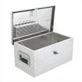 thumbnail image 1 of 20 Inch Aluminum Diamond Plate Tool Box with Lock & Keys – Heavy Duty Waterproof Truck Storage Organizer Chest with Side Handles for Pickup Truck Bed, RV, Trailer, Van(Silver/Black), 1 of 7