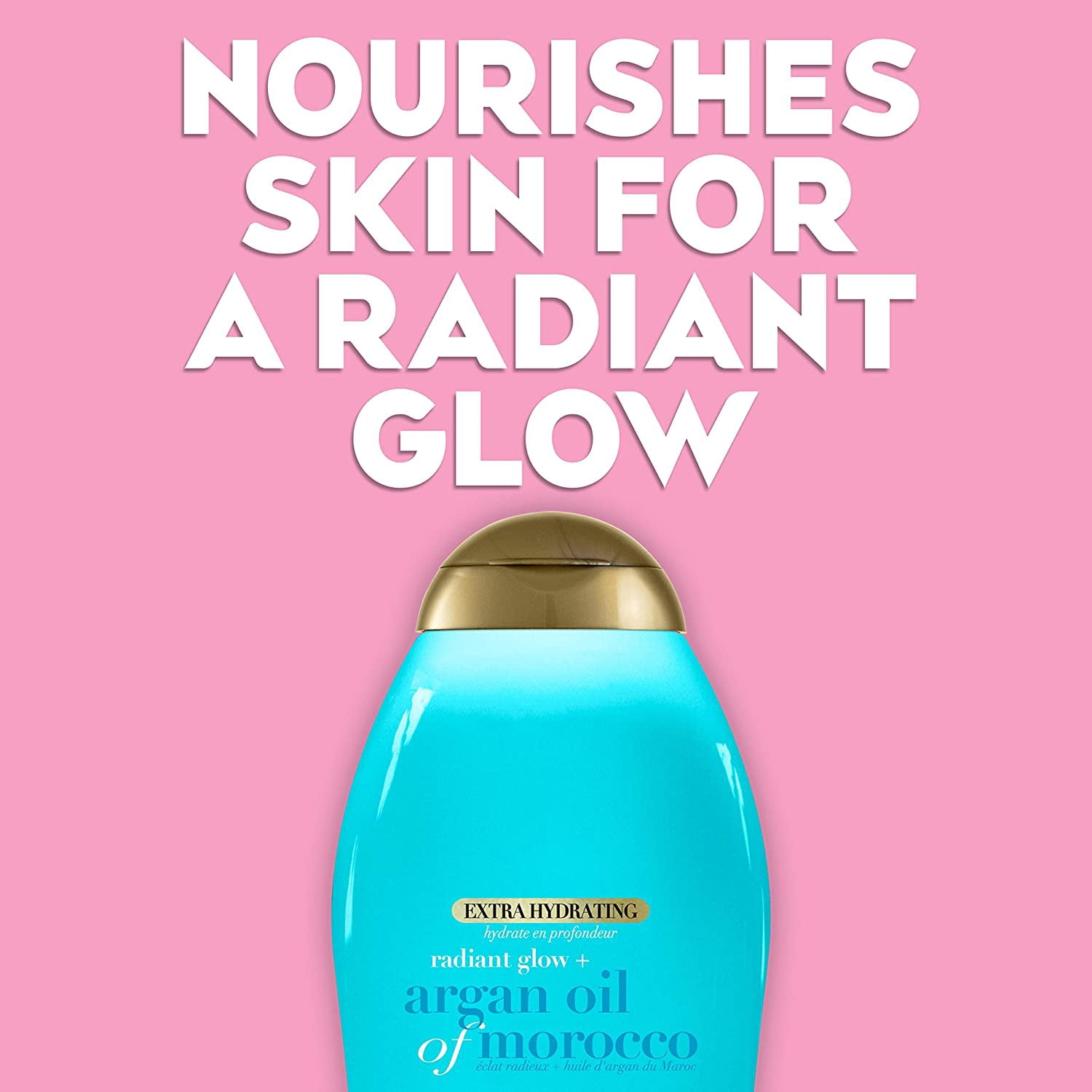 OGX Radiant Glow + Argan Oil of Morocco Body Wash, 19.5 fl. oz