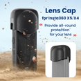 thumbnail image 3 of Crazyview - Tapa protectora de silicona para lente de cámara Insta 360 X5, funda protectora de silicona antipolvo y antiarañazos, accesorio protector suave para lente O0P6, 3 of 7
