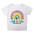 thumbnail image 1 of MEZZALL T-Shirt à Col Rond Imprimé Lettres pour Enfants Unisexe, Blanc, 6-7 Ans, 1 of 4