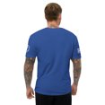 thumbnail image 2 of JESUS IS KING Fitted mens T-shirt (Royal Blue, XS), 2 of 4