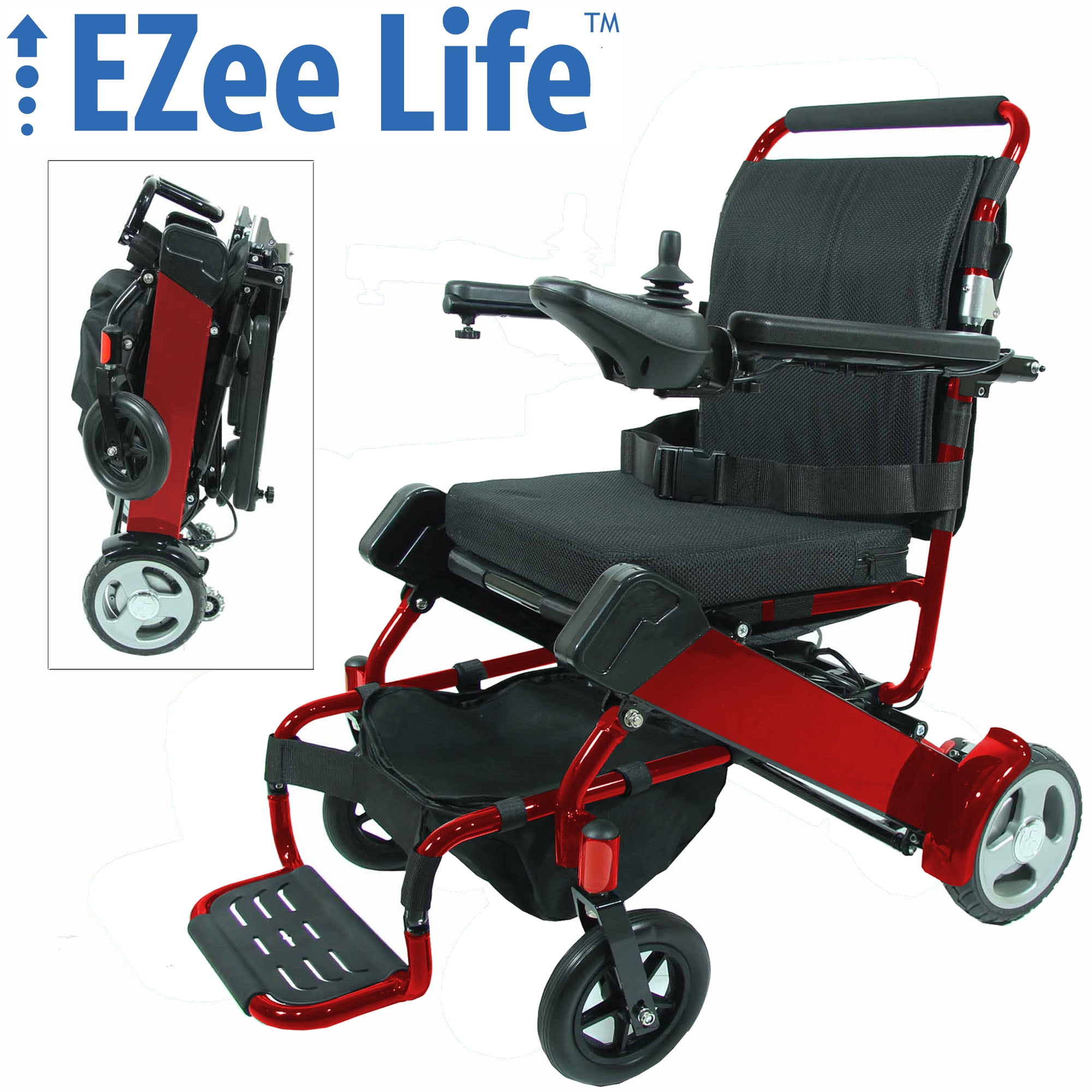 EZee Life 2G EZee Fold Electric Power Wheelchair with 8" Rear Wheels
