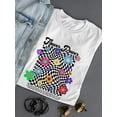 thumbnail image 3 of 70s Groovy Retro Flower Power Shaped T-Shirt Women -Image by Shutterstock, Female x-Large, 3 of 4
