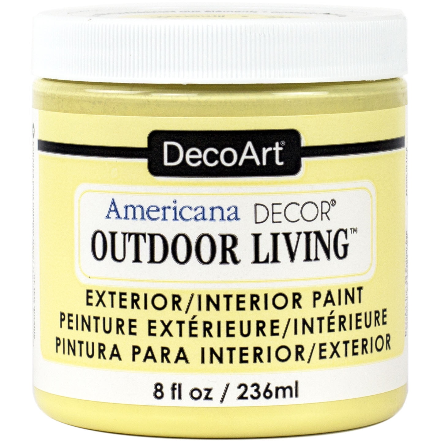 DecoArt Americana Decor Outdoor Living Paint, 8oz., Lemonade
