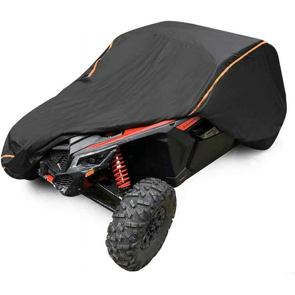 Kemimoto UTV X3 Cover Compatible with Can Am Maverick X3 XMR XRC MR R/X DS RS RC Turbo R 900 HO, Kawasaki, CFMOTO, SxS with Relective Strip to Protect from Rain, Snow, Dirt, Debris