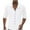 White, variant on JURANMO Mens Button Down Shirt 2025 Summer Lightweight Cotton Linen Beach Tops Solid Casual Long Sleeve Spread Collar Shirts Going Out Tops White S Sales Today Clearance