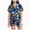 Blue, variant on Halloween Short Sleeve Pajamas Set For Kids Girls Bat Print Collared Tops And Shorts Pjs Set Loose Fit Casual Kids Halloween 2 Pces(Light Pink,2-3 Years)