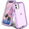 thumbnail image 1 of Heavy Duty Shockproof Protection Phone Cases, Anti-Drop, Triple Layer Transparent Protective Cover Compatible with iPhone 14, 1 of 8