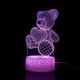 thumbnail image 1 of Luz de noche de oso de peluche brillar 3D 16 colores, 1 of 5