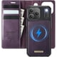 thumbnail image 1 of Funda Kowauri para iPhone 17 Pro, Funda Abatible tipo Billetera de Cuero PU con Tarjetero Bloqueo RFID, Funda Magnética Desmontable a Prueba de Golpes para Teléfono Carga Inalámbrica Compatible, 1 of 9