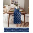 thumbnail image 6 of Table Runners 72 Inches Long Dress Scarves, Starfish Navy Farmhouse Kitchen/Dining Table Runner, Coffee Tablerunners, Blue Coastal Ocean Summer Sea Beach 13x72 Inch, 6 of 7