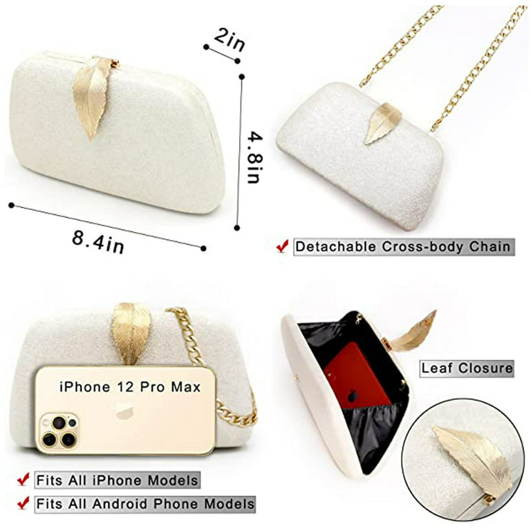 Women Clear Purse, Acrylic Box Evening Clutch Bag, Transparent Rhombus Lady  Party Wedding Crossbody Shoulder Handbag (Gold): Handbags