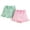 Pink, variant on Likimi Kids Toddler Girls Shorts With Bow Summer Sports Flowers Prints Elastic Waist Breathable 2Pc Shorts Set Pink Size 9-12 Months