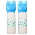 thumbnail image 1 of 2 pcs Hair Dyeing Applicator Bottle Root Comb Applicator Bottle with Graduated Scale, 1 of 8
