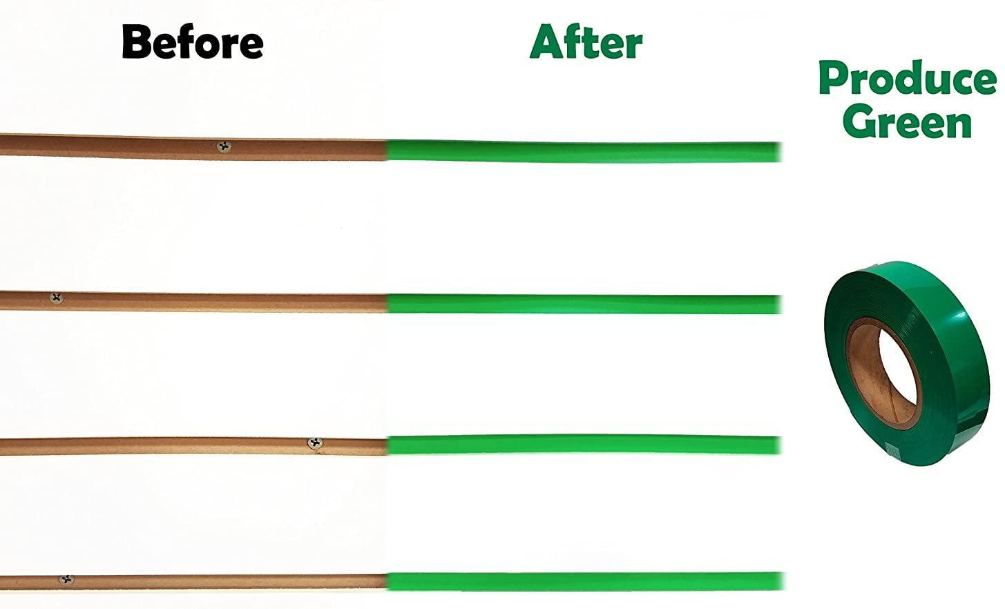 Decorative Slatwall Vinyl Insert Accent Strip, 1 Roll Covers a 4' x 8