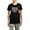 With Gray Camo Pant, variant on - And Though She Be But Little Women's Dark Pajamas - Women's Short Sleeve Print T-Shirt and Pants Dark Cotton Pajama Set