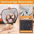 thumbnail image 3 of Pet Collar Soft Comfortable Pet Recovery Collar Adjustable Dogs Cats Protective Cone Collar for Post-Surgery, 3 of 7