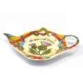 thumbnail image 2 of Tea Bag Coaster Scottish Thistle TeaBag Holder Teapot Shaped Resting Caddy Saucer New Bone China Width 15cm, 2 of 2