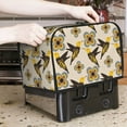 thumbnail image 7 of Vsdgher Yellow Flowers Hummingbird 2 Slice Toaster Cover, Appliance Covers Toaster Cover Fits for Most Standard 2 slice Toasters, 7 of 7
