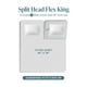 thumbnail image 2 of Juego de sábanas Bare Home TENCEL™ Lyocell Derivado del Eucalipto Split Head Flex King Blanco, 2 of 8