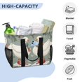 thumbnail image 3 of FORMRS Tote Bag for Women Large Capacity Canvas Travel Foldable Carry On Shopping Handbag, Winter Goose Scarves, 3 of 8
