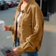 thumbnail image 5 of AUNVITO Women's Corduroy Button Front Long Sleeve Cardigan Casual and Chic Outerwear, 5 of 9