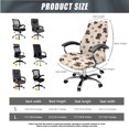 thumbnail image 5 of SCRAWLGOD Dachshund Paws Heart 3 PCS Non-Slip Computer Chair Cover with Armrest Protector Stretch Soft Desk Chair Seat Slipcover Scratch Resistant Swivel Chair Covers, S, 5 of 7