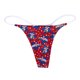 thumbnail image 3 of Gibobby Ropa interior termica Bragas con estampado de mujer, Tanga, colores opcionales, lencería Sexy, Tanga, calzoncillos con espalda en T, bragas cómodas suaves de tiro bajo(Rojo， S), 3 of 5